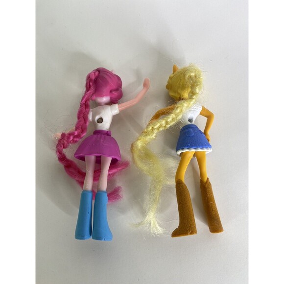 MLP My Little Pony Equestria Girls McDonalds Toy Doll Applejack Pinkie Pie Lot - Picture 7 of 10